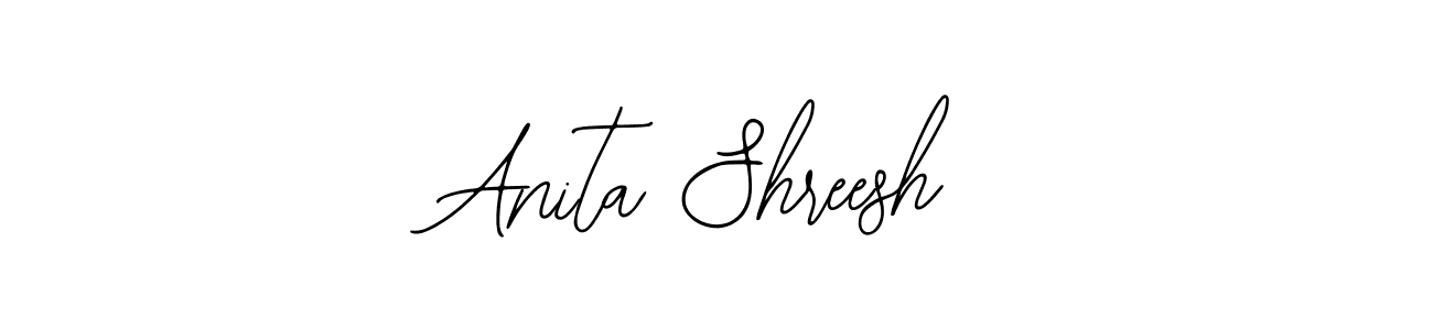 Bearetta-2O07w is a professional signature style that is perfect for those who want to add a touch of class to their signature. It is also a great choice for those who want to make their signature more unique. Get Anita Shreesh name to fancy signature for free. Anita Shreesh signature style 12 images and pictures png