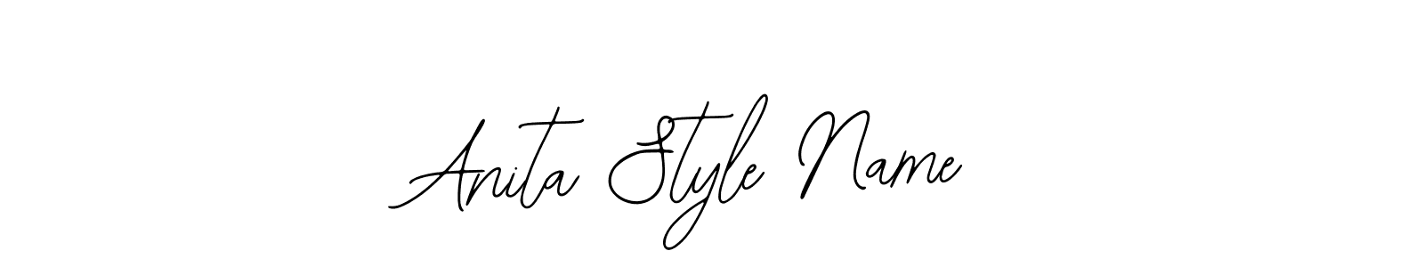 Design your own signature with our free online signature maker. With this signature software, you can create a handwritten (Bearetta-2O07w) signature for name Anita Style Name. Anita Style Name signature style 12 images and pictures png