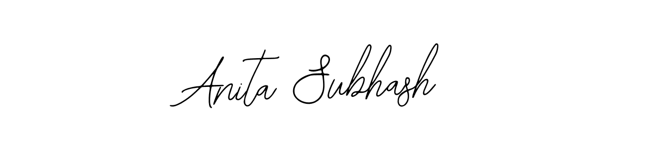 Also You can easily find your signature by using the search form. We will create Anita Subhash name handwritten signature images for you free of cost using Bearetta-2O07w sign style. Anita Subhash signature style 12 images and pictures png