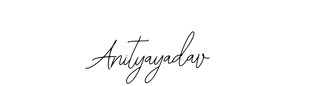 How to make Anityayadav name signature. Use Bearetta-2O07w style for creating short signs online. This is the latest handwritten sign. Anityayadav signature style 12 images and pictures png