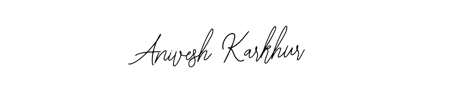 How to Draw Anivesh Karkhur signature style? Bearetta-2O07w is a latest design signature styles for name Anivesh Karkhur. Anivesh Karkhur signature style 12 images and pictures png