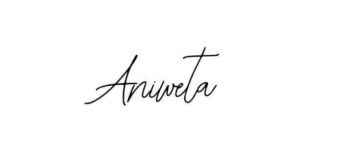 Use a signature maker to create a handwritten signature online. With this signature software, you can design (Bearetta-2O07w) your own signature for name Aniweta. Aniweta signature style 12 images and pictures png