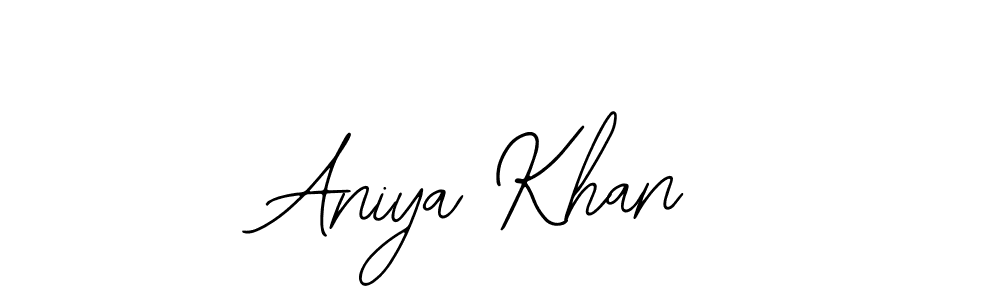 How to make Aniya Khan signature? Bearetta-2O07w is a professional autograph style. Create handwritten signature for Aniya Khan name. Aniya Khan signature style 12 images and pictures png