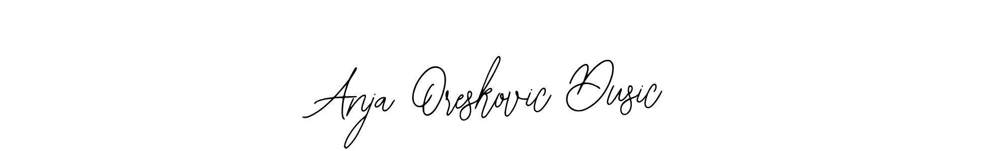 How to make Anja Oreskovic Dusic name signature. Use Bearetta-2O07w style for creating short signs online. This is the latest handwritten sign. Anja Oreskovic Dusic signature style 12 images and pictures png