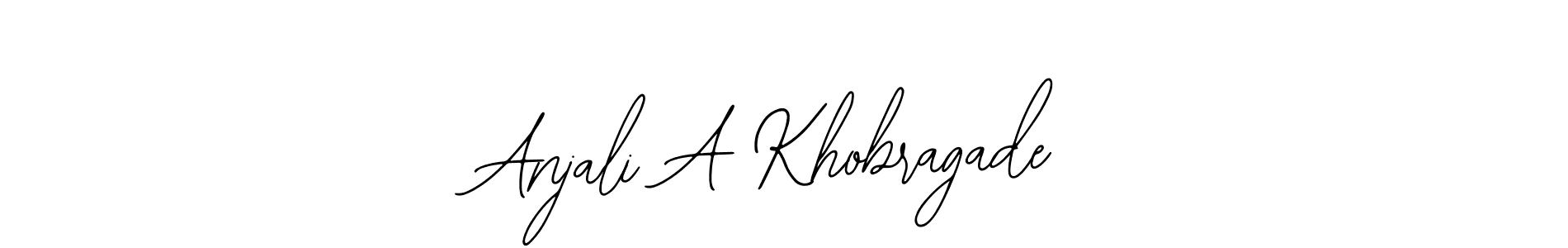Make a short Anjali A Khobragade signature style. Manage your documents anywhere anytime using Bearetta-2O07w. Create and add eSignatures, submit forms, share and send files easily. Anjali A Khobragade signature style 12 images and pictures png