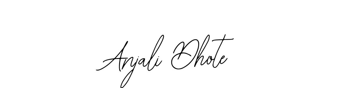 You should practise on your own different ways (Bearetta-2O07w) to write your name (Anjali Dhote) in signature. don't let someone else do it for you. Anjali Dhote signature style 12 images and pictures png