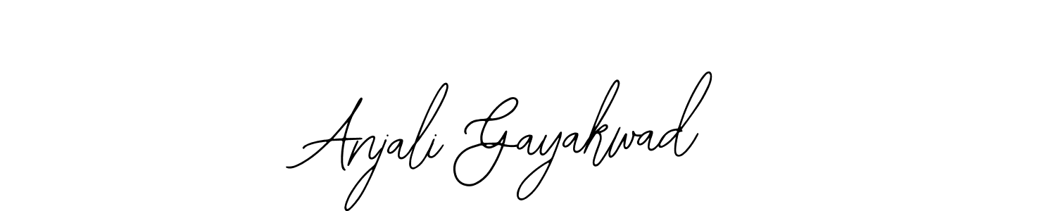 Bearetta-2O07w is a professional signature style that is perfect for those who want to add a touch of class to their signature. It is also a great choice for those who want to make their signature more unique. Get Anjali Gayakwad name to fancy signature for free. Anjali Gayakwad signature style 12 images and pictures png