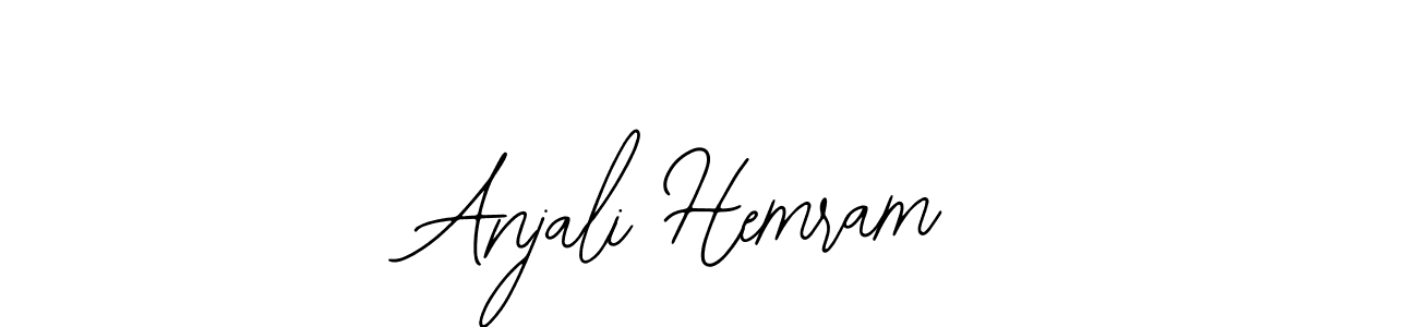 You should practise on your own different ways (Bearetta-2O07w) to write your name (Anjali Hemram) in signature. don't let someone else do it for you. Anjali Hemram signature style 12 images and pictures png