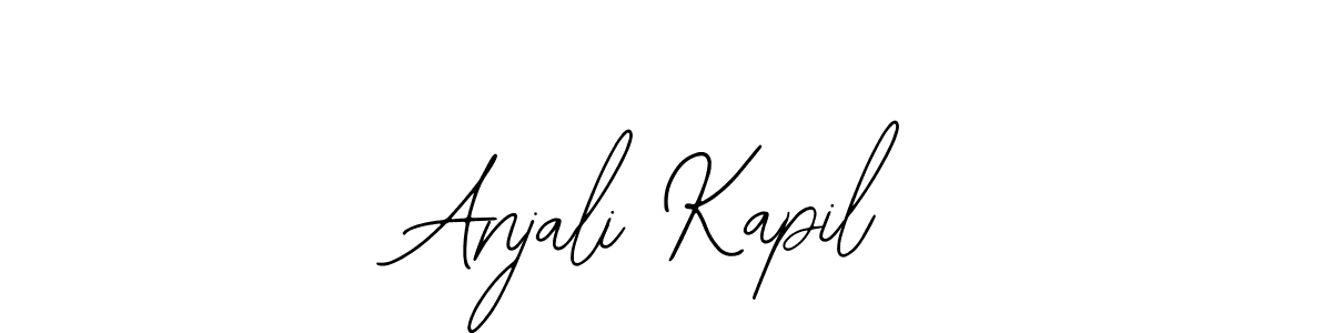 Bearetta-2O07w is a professional signature style that is perfect for those who want to add a touch of class to their signature. It is also a great choice for those who want to make their signature more unique. Get Anjali Kapil name to fancy signature for free. Anjali Kapil signature style 12 images and pictures png