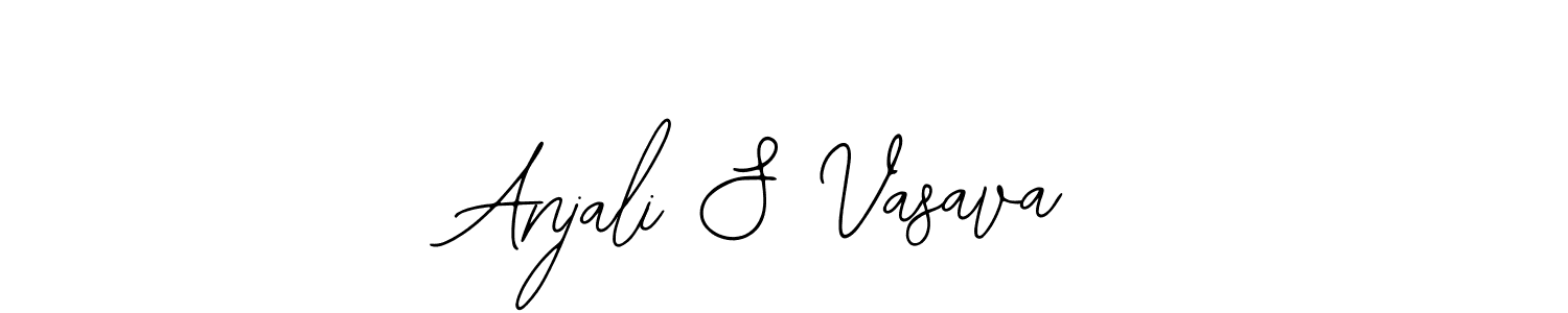 Use a signature maker to create a handwritten signature online. With this signature software, you can design (Bearetta-2O07w) your own signature for name Anjali S Vasava. Anjali S Vasava signature style 12 images and pictures png