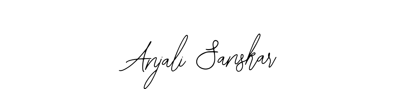 Also we have Anjali Sanskar name is the best signature style. Create professional handwritten signature collection using Bearetta-2O07w autograph style. Anjali Sanskar signature style 12 images and pictures png