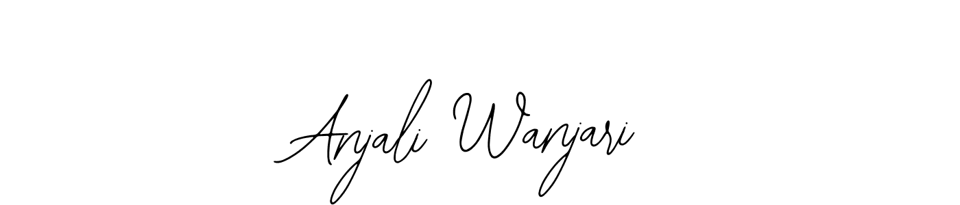 How to make Anjali Wanjari name signature. Use Bearetta-2O07w style for creating short signs online. This is the latest handwritten sign. Anjali Wanjari signature style 12 images and pictures png