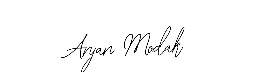 How to make Anjan Modak signature? Bearetta-2O07w is a professional autograph style. Create handwritten signature for Anjan Modak name. Anjan Modak signature style 12 images and pictures png