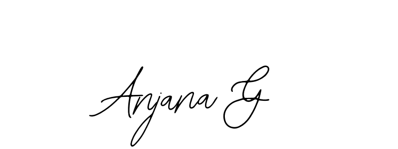 if you are searching for the best signature style for your name Anjana G. so please give up your signature search. here we have designed multiple signature styles  using Bearetta-2O07w. Anjana G signature style 12 images and pictures png