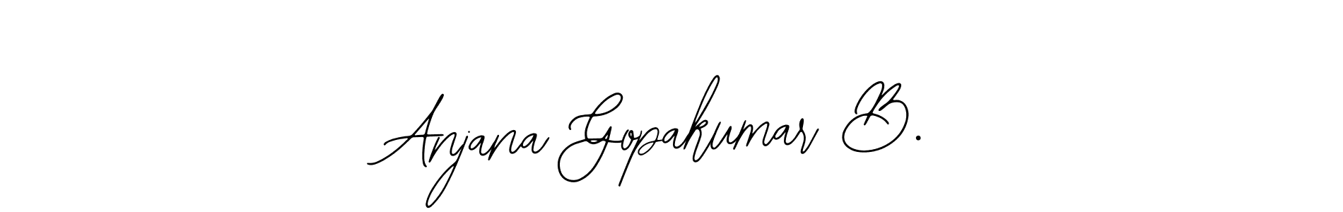 Make a beautiful signature design for name Anjana Gopakumar B.. With this signature (Bearetta-2O07w) style, you can create a handwritten signature for free. Anjana Gopakumar B. signature style 12 images and pictures png