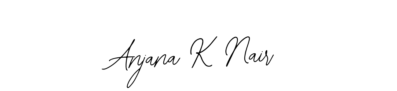 Create a beautiful signature design for name Anjana K Nair. With this signature (Bearetta-2O07w) fonts, you can make a handwritten signature for free. Anjana K Nair signature style 12 images and pictures png