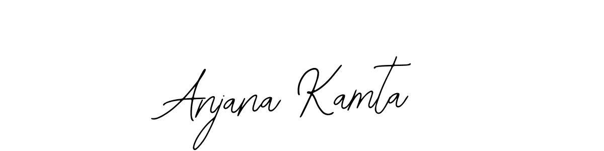 if you are searching for the best signature style for your name Anjana Kamta. so please give up your signature search. here we have designed multiple signature styles  using Bearetta-2O07w. Anjana Kamta signature style 12 images and pictures png