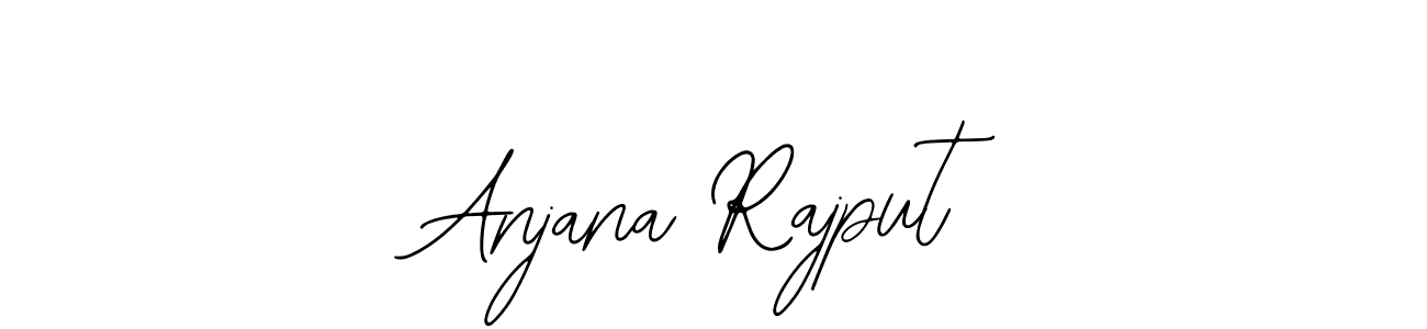 You should practise on your own different ways (Bearetta-2O07w) to write your name (Anjana Rajput) in signature. don't let someone else do it for you. Anjana Rajput signature style 12 images and pictures png