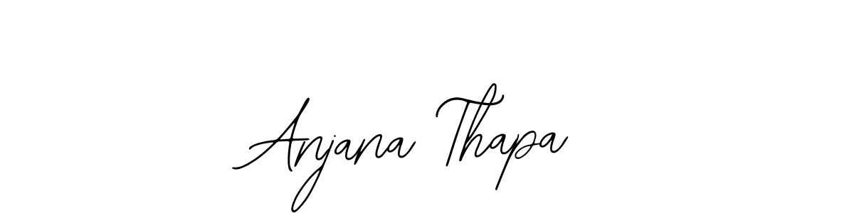 How to make Anjana Thapa name signature. Use Bearetta-2O07w style for creating short signs online. This is the latest handwritten sign. Anjana Thapa signature style 12 images and pictures png