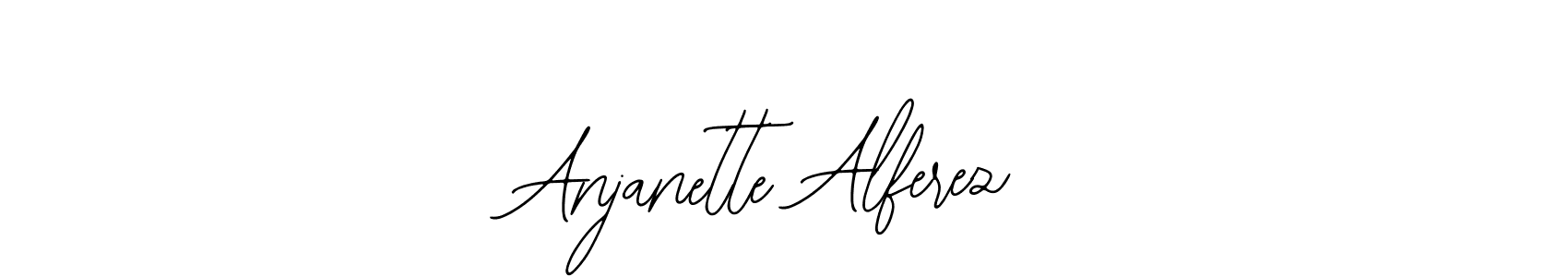 How to make Anjanette Alferez name signature. Use Bearetta-2O07w style for creating short signs online. This is the latest handwritten sign. Anjanette Alferez signature style 12 images and pictures png