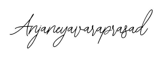 A timeless handwritten aesthetic for Anjaneyavaraprasad. The Bearetta-2O07w font gives your signature a handcrafted feel with natural curves. Anjaneyavaraprasad signature style 12 images and pictures png