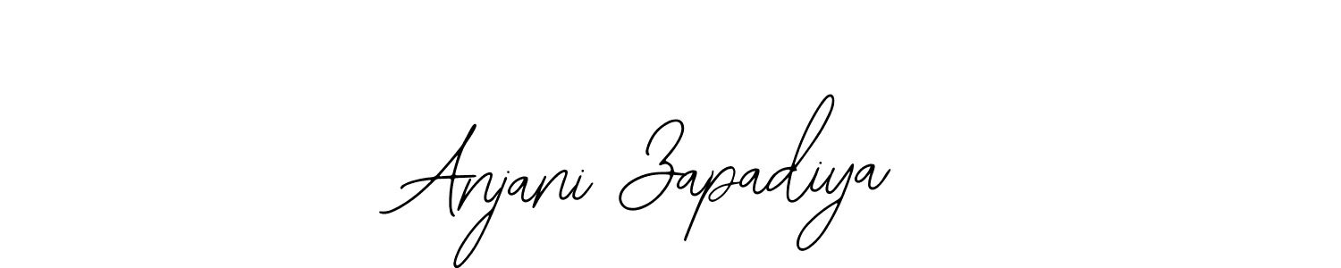 This is the best signature style for the Anjani Zapadiya name. Also you like these signature font (Bearetta-2O07w). Mix name signature. Anjani Zapadiya signature style 12 images and pictures png