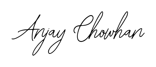 Create a personalized artistic stamp with Anjay Chowhan in Bearetta-2O07w font. Perfect for visual artists, designers, and influencers. Anjay Chowhan signature style 12 images and pictures png