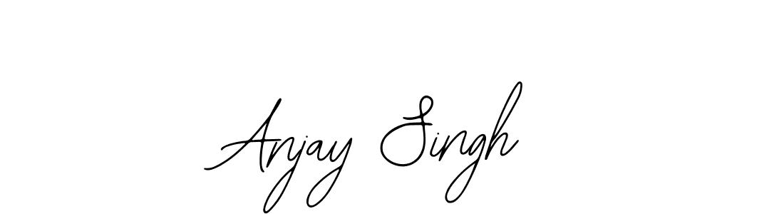 You should practise on your own different ways (Bearetta-2O07w) to write your name (Anjay Singh) in signature. don't let someone else do it for you. Anjay Singh signature style 12 images and pictures png