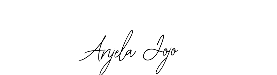 The best way (Bearetta-2O07w) to make a short signature is to pick only two or three words in your name. The name Anjela Jojo include a total of six letters. For converting this name. Anjela Jojo signature style 12 images and pictures png