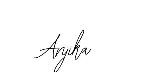 Use a signature maker to create a handwritten signature online. With this signature software, you can design (Bearetta-2O07w) your own signature for name Anjika. Anjika signature style 12 images and pictures png