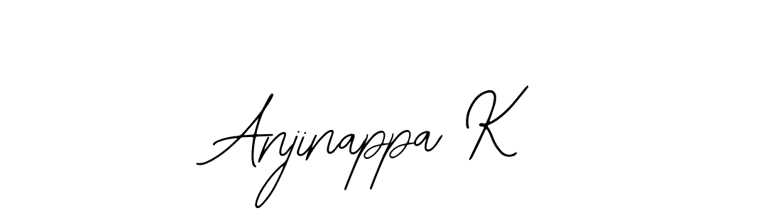 The best way (Bearetta-2O07w) to make a short signature is to pick only two or three words in your name. The name Anjinappa K include a total of six letters. For converting this name. Anjinappa K signature style 12 images and pictures png