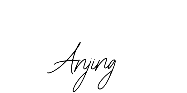 if you are searching for the best signature style for your name Anjing. so please give up your signature search. here we have designed multiple signature styles  using Bearetta-2O07w. Anjing signature style 12 images and pictures png