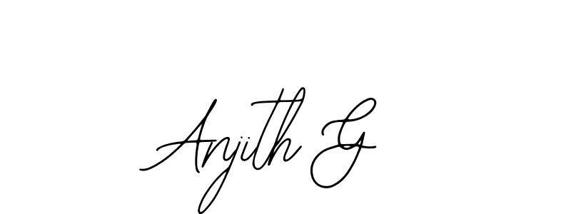 Use a signature maker to create a handwritten signature online. With this signature software, you can design (Bearetta-2O07w) your own signature for name Anjith G. Anjith G signature style 12 images and pictures png