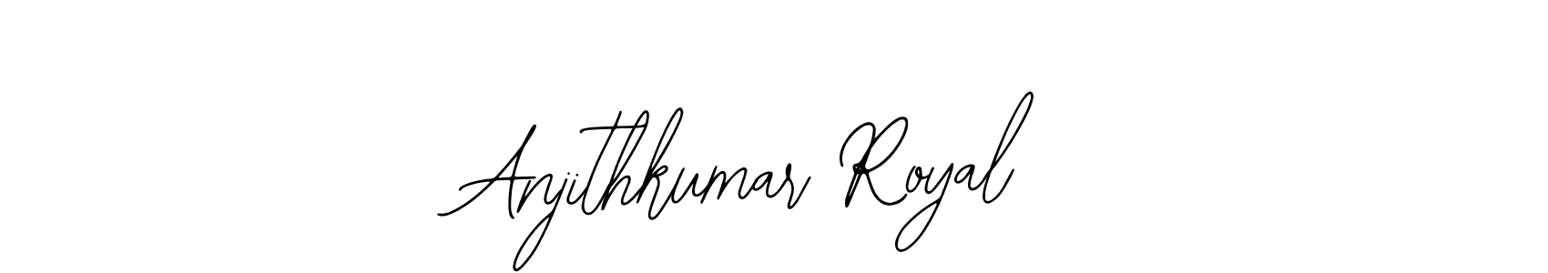 Make a short Anjithkumar Royal signature style. Manage your documents anywhere anytime using Bearetta-2O07w. Create and add eSignatures, submit forms, share and send files easily. Anjithkumar Royal signature style 12 images and pictures png