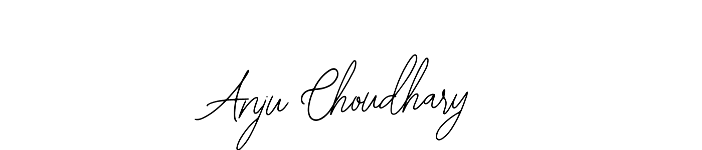 How to make Anju Choudhary name signature. Use Bearetta-2O07w style for creating short signs online. This is the latest handwritten sign. Anju Choudhary signature style 12 images and pictures png