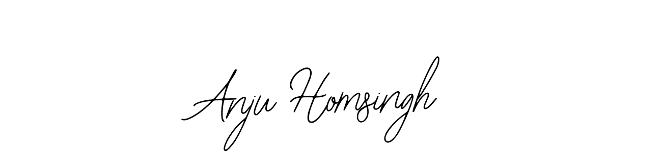 if you are searching for the best signature style for your name Anju Homsingh. so please give up your signature search. here we have designed multiple signature styles  using Bearetta-2O07w. Anju Homsingh signature style 12 images and pictures png