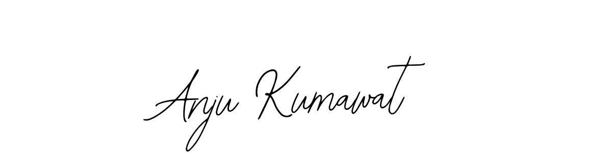 You should practise on your own different ways (Bearetta-2O07w) to write your name (Anju Kumawat) in signature. don't let someone else do it for you. Anju Kumawat signature style 12 images and pictures png