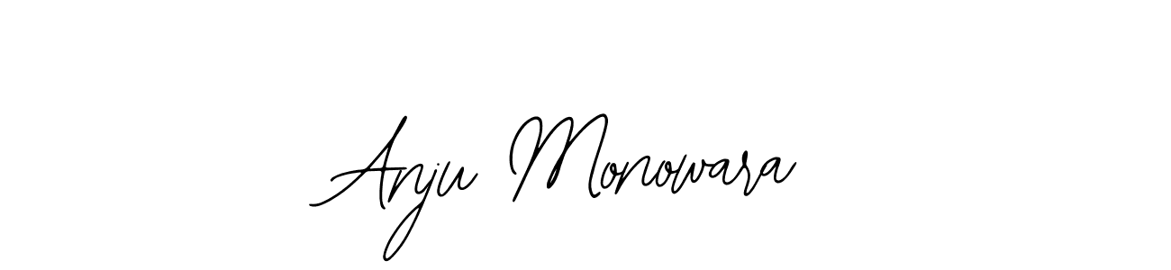 Use a signature maker to create a handwritten signature online. With this signature software, you can design (Bearetta-2O07w) your own signature for name Anju Monowara. Anju Monowara signature style 12 images and pictures png
