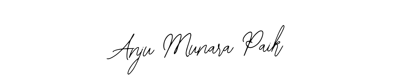 Make a beautiful signature design for name Anju Munara Paik. With this signature (Bearetta-2O07w) style, you can create a handwritten signature for free. Anju Munara Paik signature style 12 images and pictures png