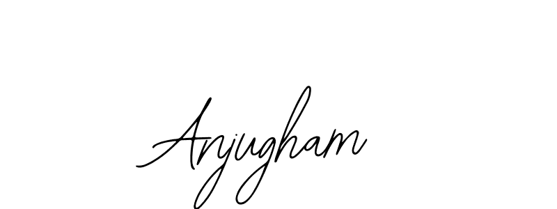 Use a signature maker to create a handwritten signature online. With this signature software, you can design (Bearetta-2O07w) your own signature for name Anjugham. Anjugham signature style 12 images and pictures png