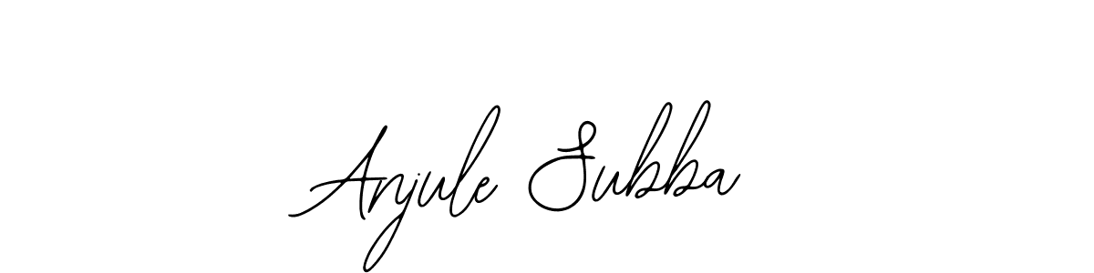 Use a signature maker to create a handwritten signature online. With this signature software, you can design (Bearetta-2O07w) your own signature for name Anjule Subba. Anjule Subba signature style 12 images and pictures png
