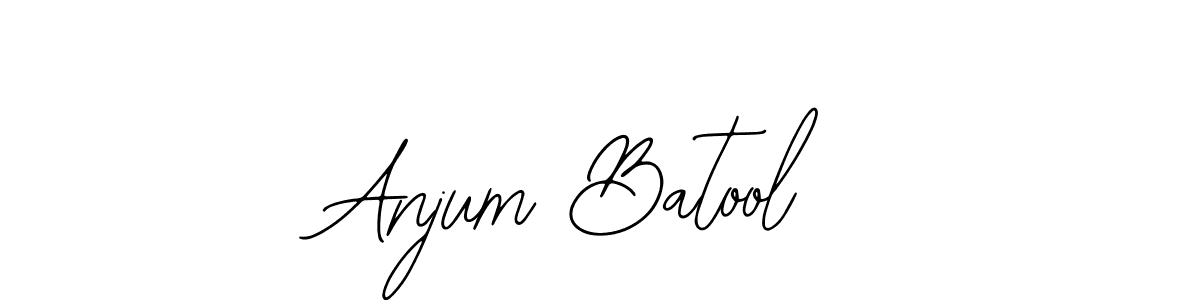 Also You can easily find your signature by using the search form. We will create Anjum Batool name handwritten signature images for you free of cost using Bearetta-2O07w sign style. Anjum Batool signature style 12 images and pictures png