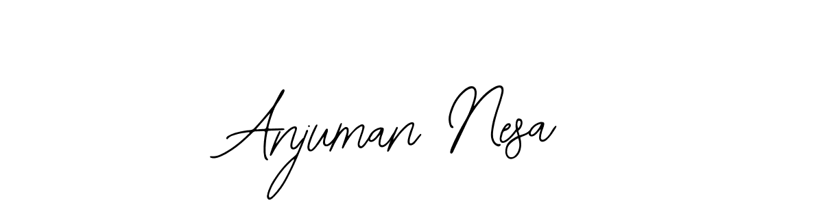 Design your own signature with our free online signature maker. With this signature software, you can create a handwritten (Bearetta-2O07w) signature for name Anjuman Nesa. Anjuman Nesa signature style 12 images and pictures png