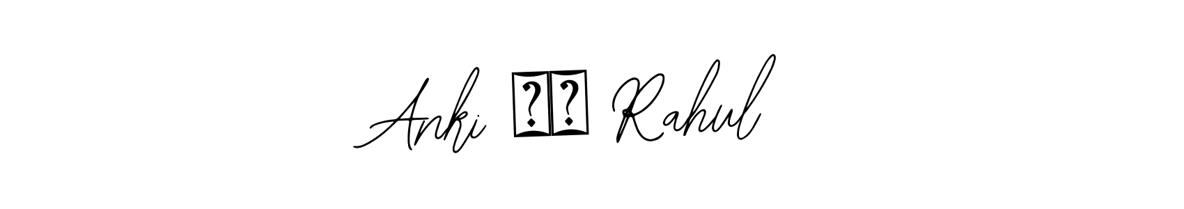 How to make Anki ❤️ Rahul name signature. Use Bearetta-2O07w style for creating short signs online. This is the latest handwritten sign. Anki ❤️ Rahul signature style 12 images and pictures png