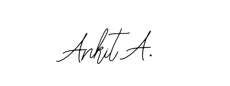 Also You can easily find your signature by using the search form. We will create Ankit A. name handwritten signature images for you free of cost using Bearetta-2O07w sign style. Ankit A. signature style 12 images and pictures png