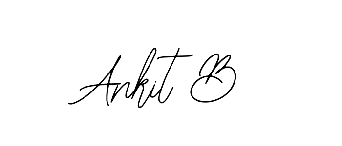 Use a signature maker to create a handwritten signature online. With this signature software, you can design (Bearetta-2O07w) your own signature for name Ankit B. Ankit B signature style 12 images and pictures png