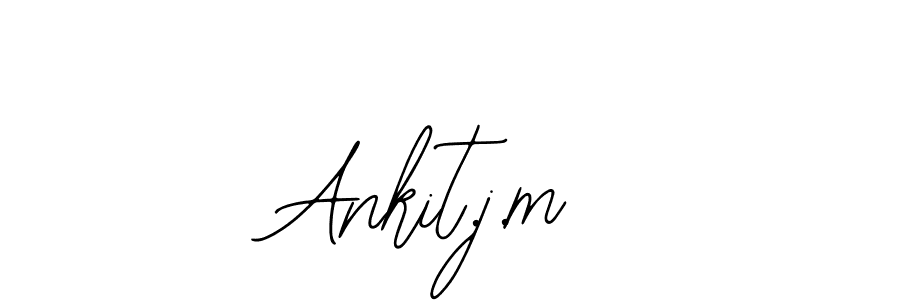 How to make Ankit.j.m signature? Bearetta-2O07w is a professional autograph style. Create handwritten signature for Ankit.j.m name. Ankit.j.m signature style 12 images and pictures png