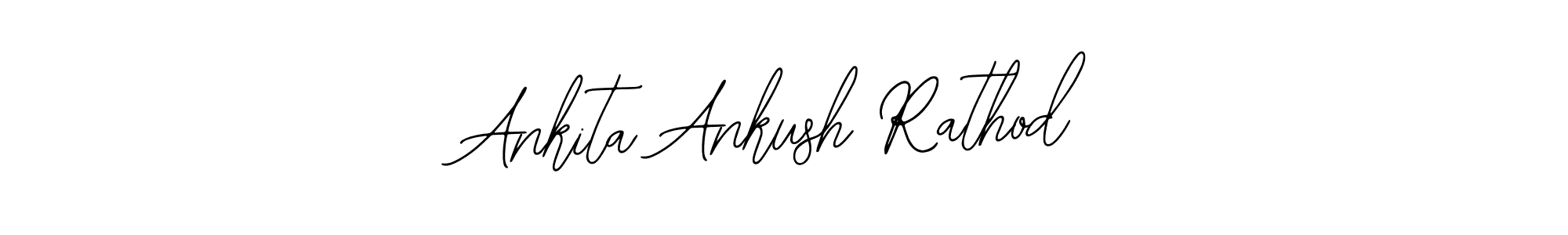The best way (Bearetta-2O07w) to make a short signature is to pick only two or three words in your name. The name Ankita Ankush Rathod include a total of six letters. For converting this name. Ankita Ankush Rathod signature style 12 images and pictures png