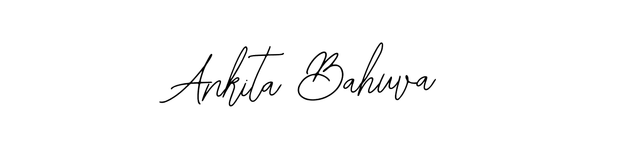 You should practise on your own different ways (Bearetta-2O07w) to write your name (Ankita Bahuva) in signature. don't let someone else do it for you. Ankita Bahuva signature style 12 images and pictures png