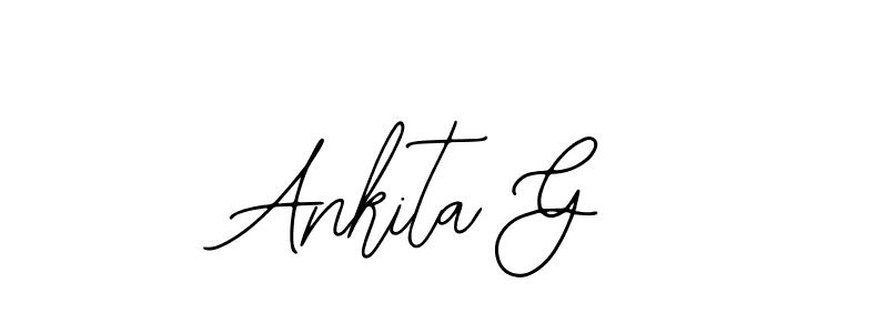 Bearetta-2O07w is a professional signature style that is perfect for those who want to add a touch of class to their signature. It is also a great choice for those who want to make their signature more unique. Get Ankita G name to fancy signature for free. Ankita G signature style 12 images and pictures png